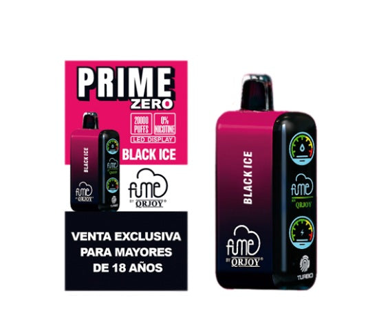 Vape Fume Prime 20.000 Puff 0% Nicotina - Black Ice (Mora Ice)